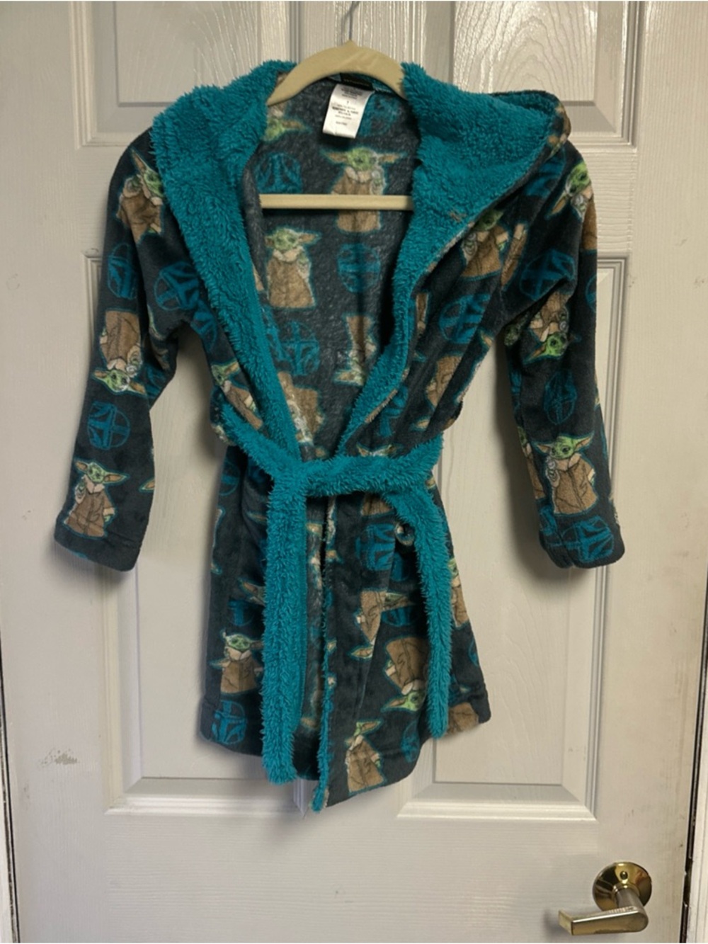 Star Wars Teal and Gray Kids' Character Fleece Robe